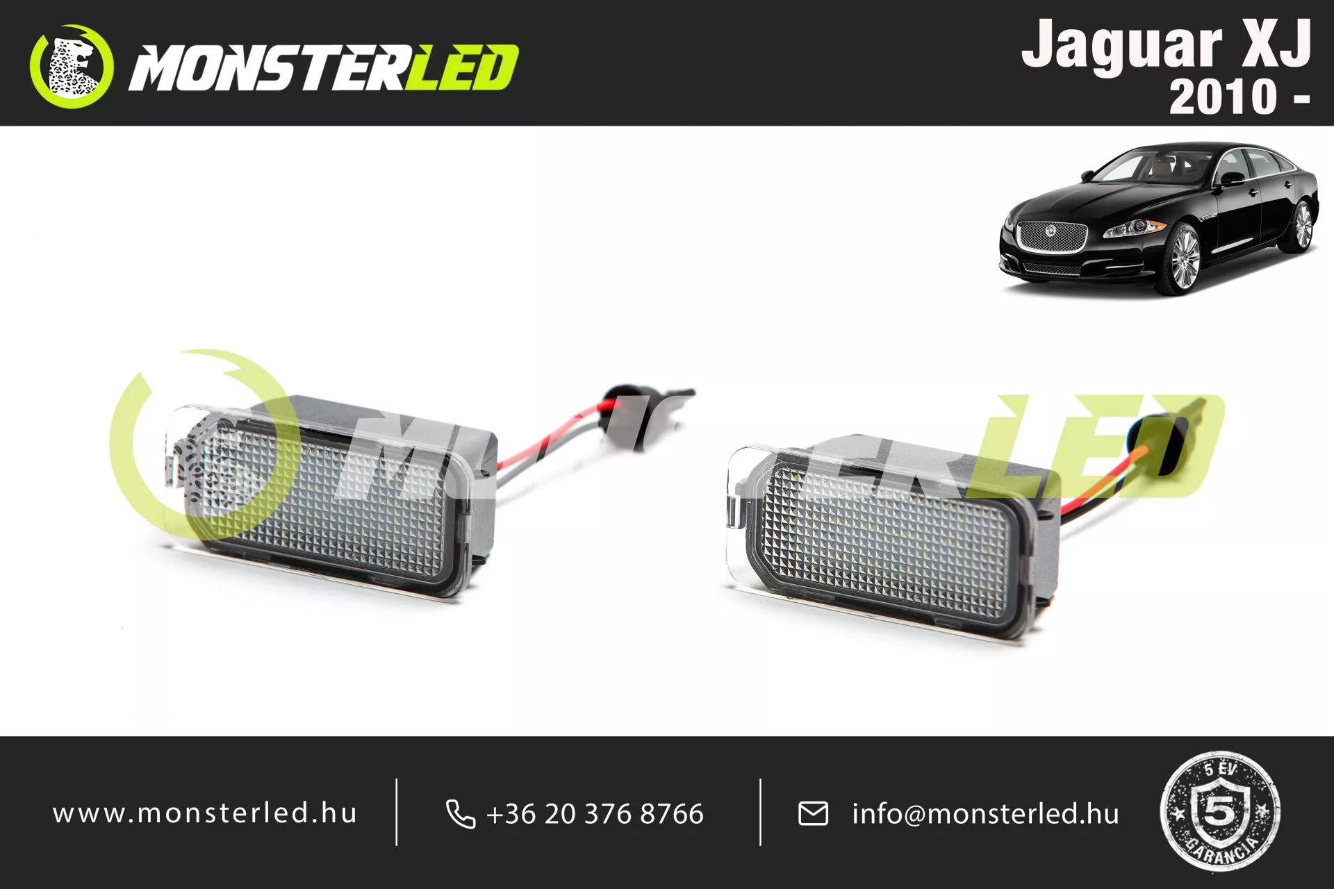 Jaguar XJ LED rendszámtábla világítás Jaguar XJ LED rendszámtábla világítás
