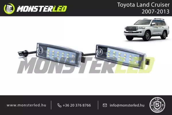 Toyota Land Cruiser LED rendszámtábla világítás
