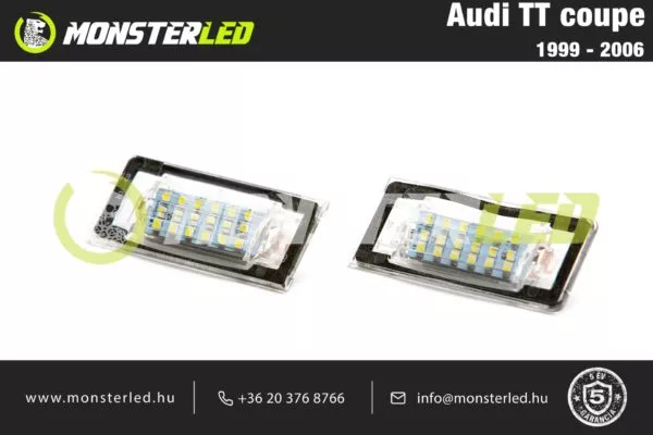 Audi TT coupe LED rendszámtábla világítás