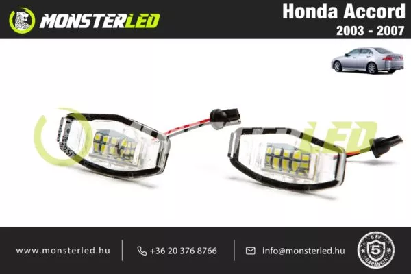 Honda Accord LED rendszámtábla világítás