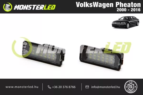 VW Pheaton LED rendszámtábla világításs