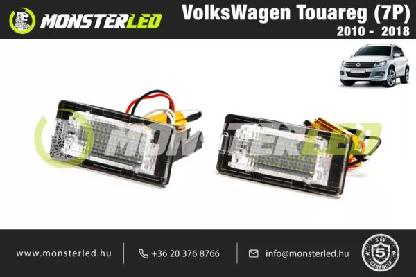 VolksWagen Touareg LED rendszámtábla világítás