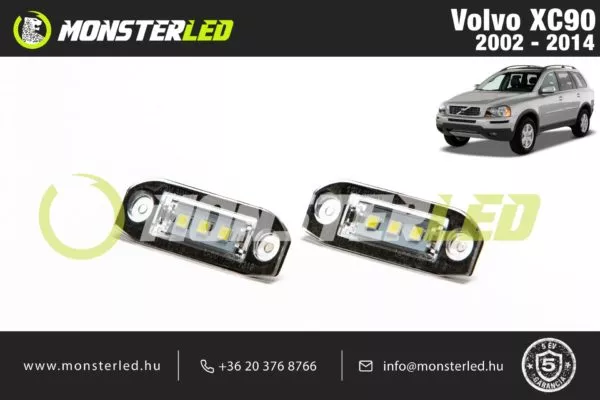 Volvo XC90 LED rendszámtábla világítás