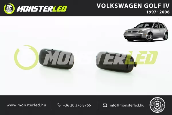 VolksWagen Golf IV sötétített oldalsó index