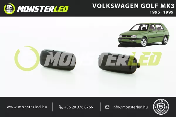 VolksWagen Golf MK3 sötétített oldalsó index