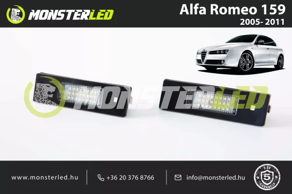 Alfa Romeo 159 LED rendszámtábla világítás