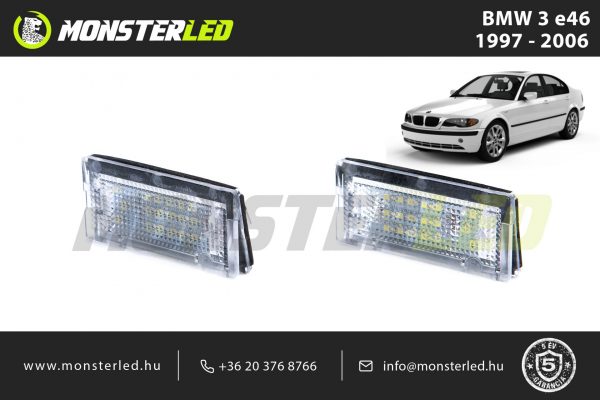 BMW 3 (E46) LED rendszámtábla világítás