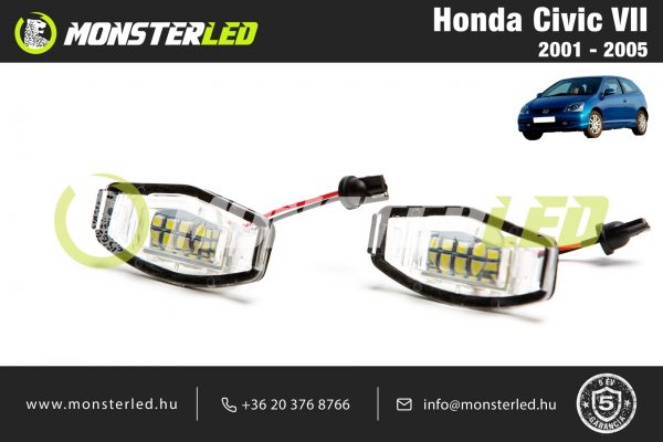 Honda Civic VII LED rendszámtábla világítás