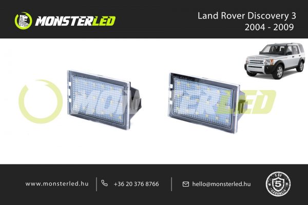 Land Rover discovery 3 LED rendszamtabla vilagitas
