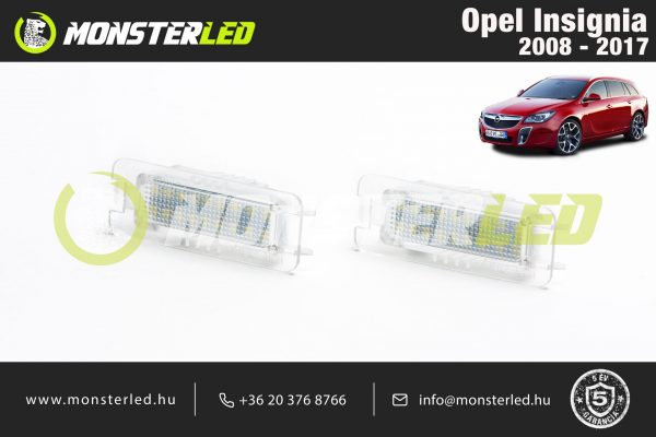 Opel insignia LED rendszamtabla vilagitas