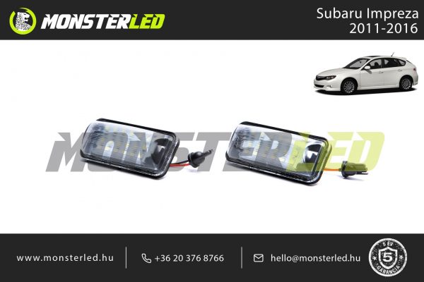 Subaru Impreza LED rendszámtábla világítás