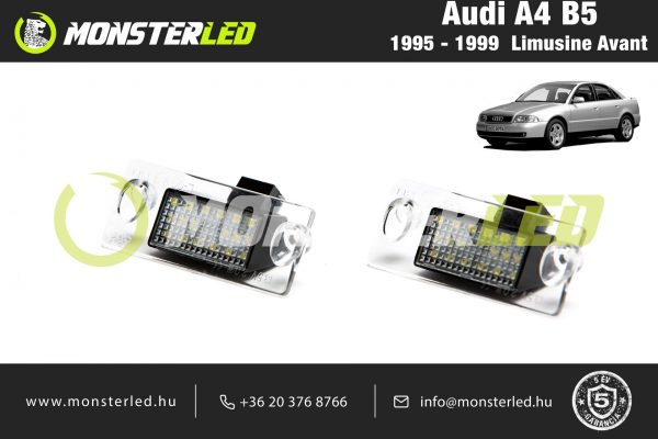 Audi A4 LED rendszám világítás (B5)