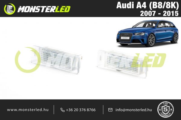 Audi A4 LED rendszámtábla világítás