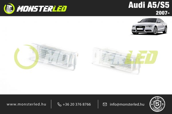 Audi A5 LED rendszámtábla világítás