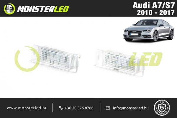 Audi A7 LED rendszámtábla világítás