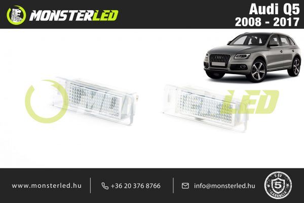 Audi Q5 LED rendszámtábla világítás