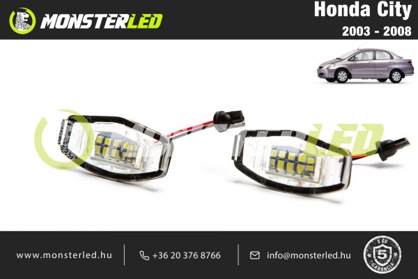 Honda City LED rendszámtábla világítás