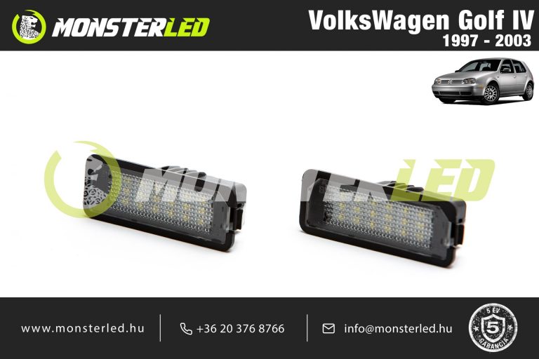 VolksWagen Golf IV LED rendszámtábla világítás
