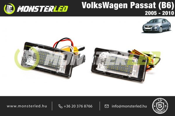 VolksWagen Passat (B6) LED rendszámtábla világítás