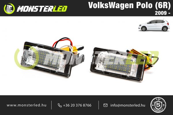 VolksWagen Polo LED rendszámtábla világítás