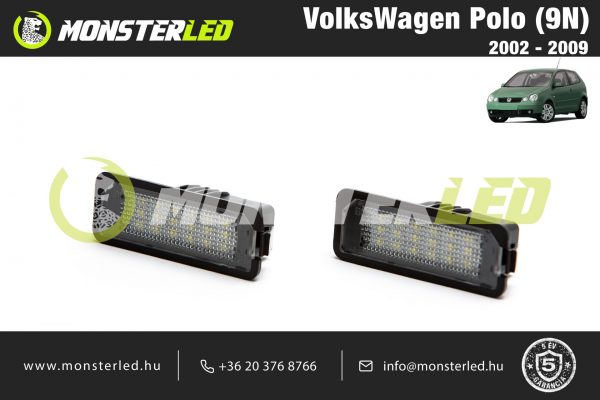 VolksWagen Polo LED rendszámtábla világítás (9N)