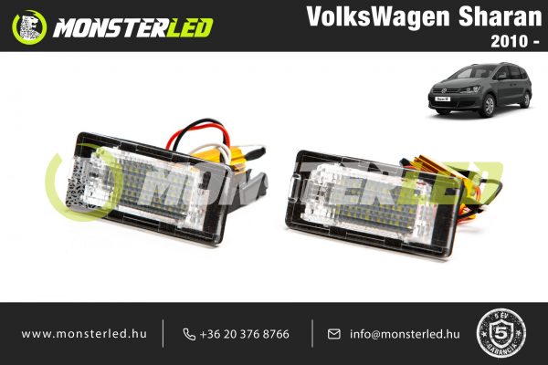VolksWagen Sharan LED rendszámtábla világítás