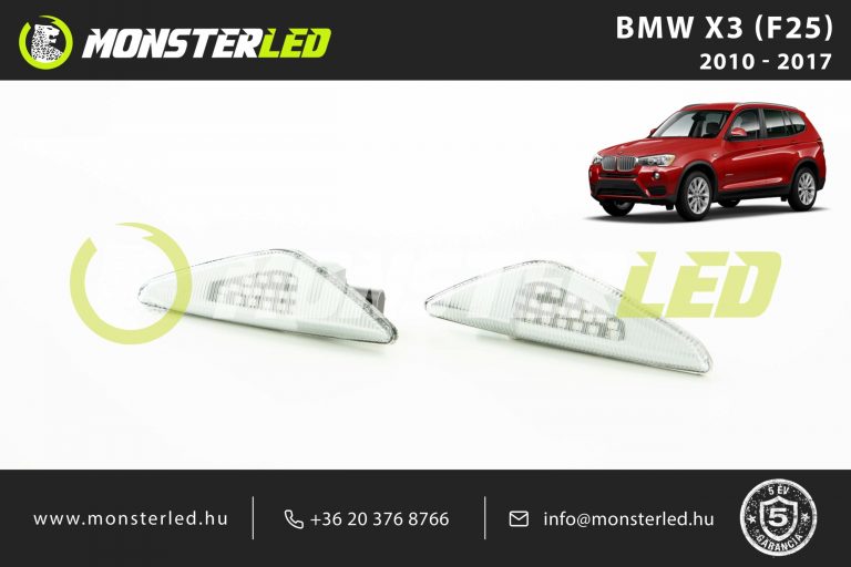 BMW X3 (F25) LED oldalsó áttetsző index