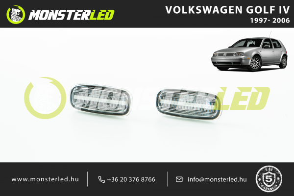 VolksWagen Golf IV áttetsző oldalsó index