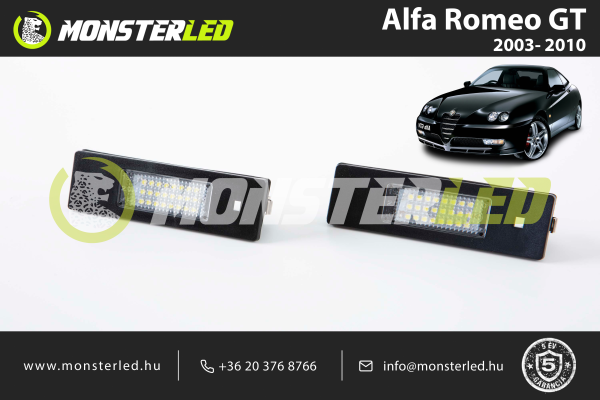 Alfa Romeo GT LED rendszámtábla világítás